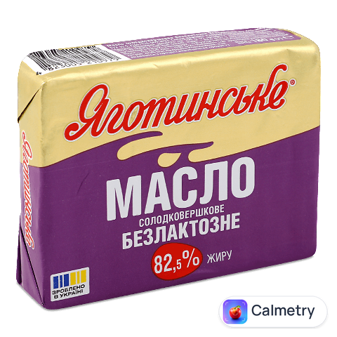Масло солодковершкове Яготинське безлактозне 82,5%, 180г