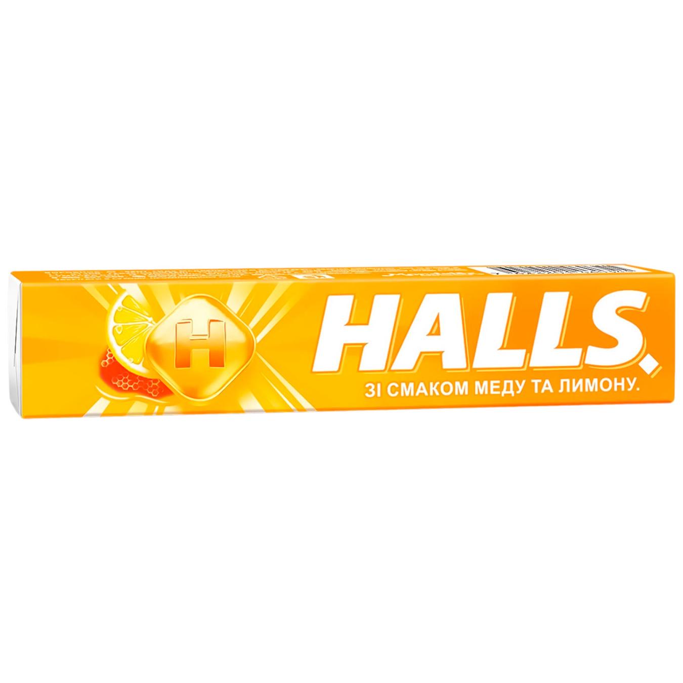 Льодяники Halls зі смаком меду та лимону 25,2г — фото продукту