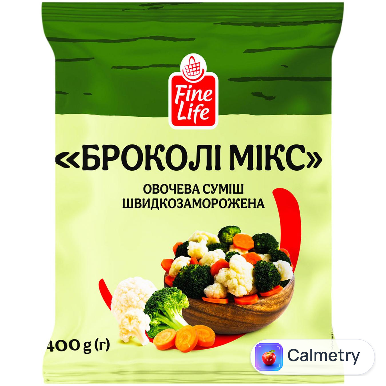 Овочева суміш Fine Life Броколі мікс швидкозаморожена 400г
