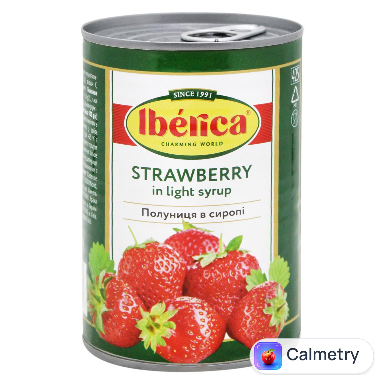 Полуниця Iberica консервована в сиропі 410г