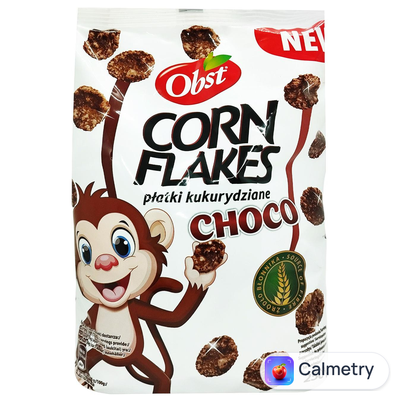 Сніданок сухий Obst Пластівці кукурудзяні з шоколадним смаком 250г