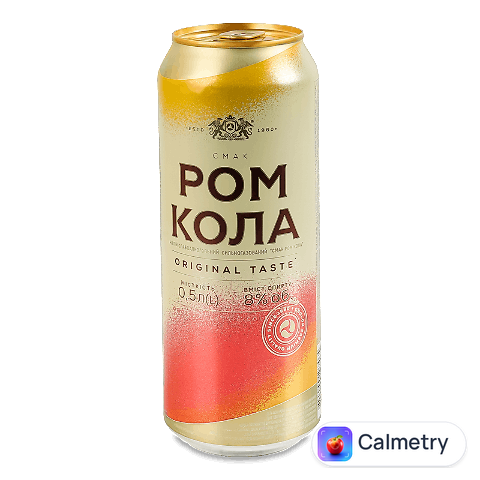 Напій слабоалкогольний «Оболонь» «Ром Кола» з/б, 0,5л