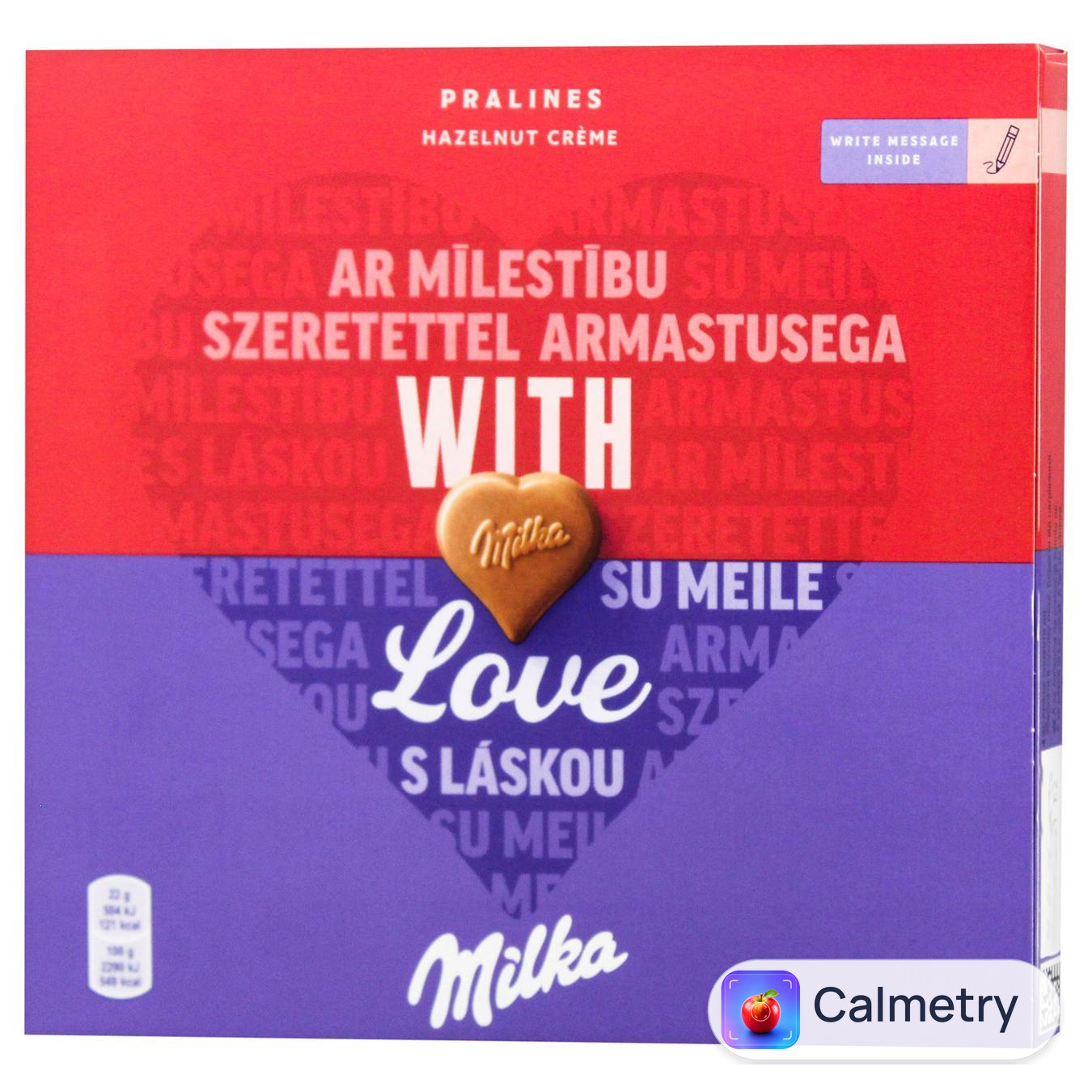 Цукерки з молочного шоколаду Milka горіхова начинка 110г