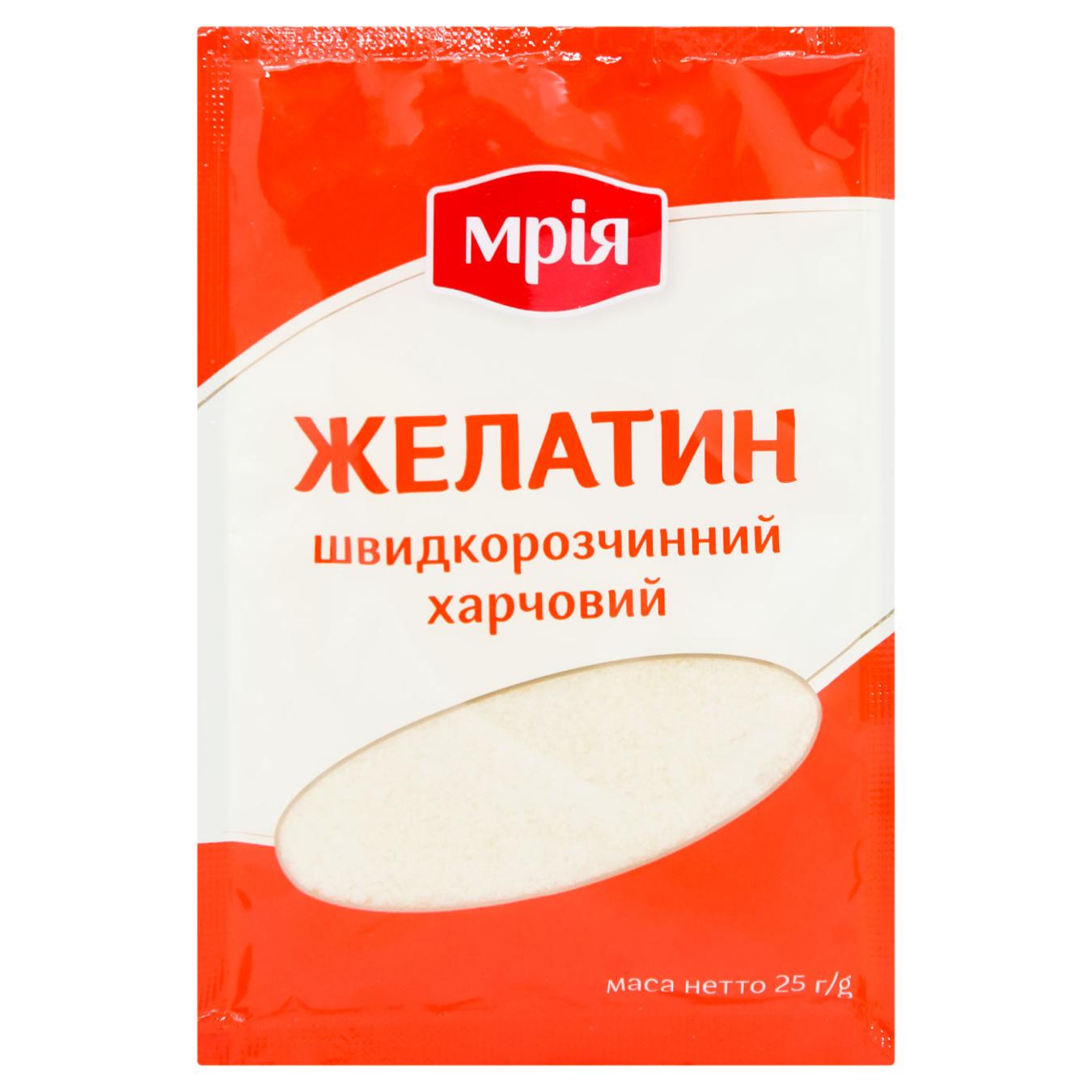Желатин Мрія харчовий швидкорозчинний 25г — фото продукту
