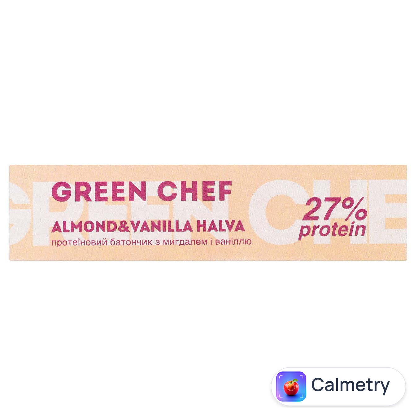 Батончик Green Chef Almond&Vanilla Halva протеїновий з мигдалем і ваніллю 45г