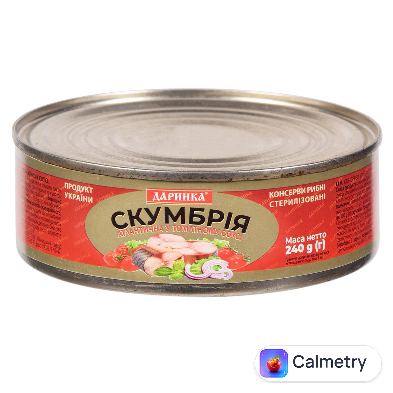 Скумбрія Даринка в томатному соусі 240г