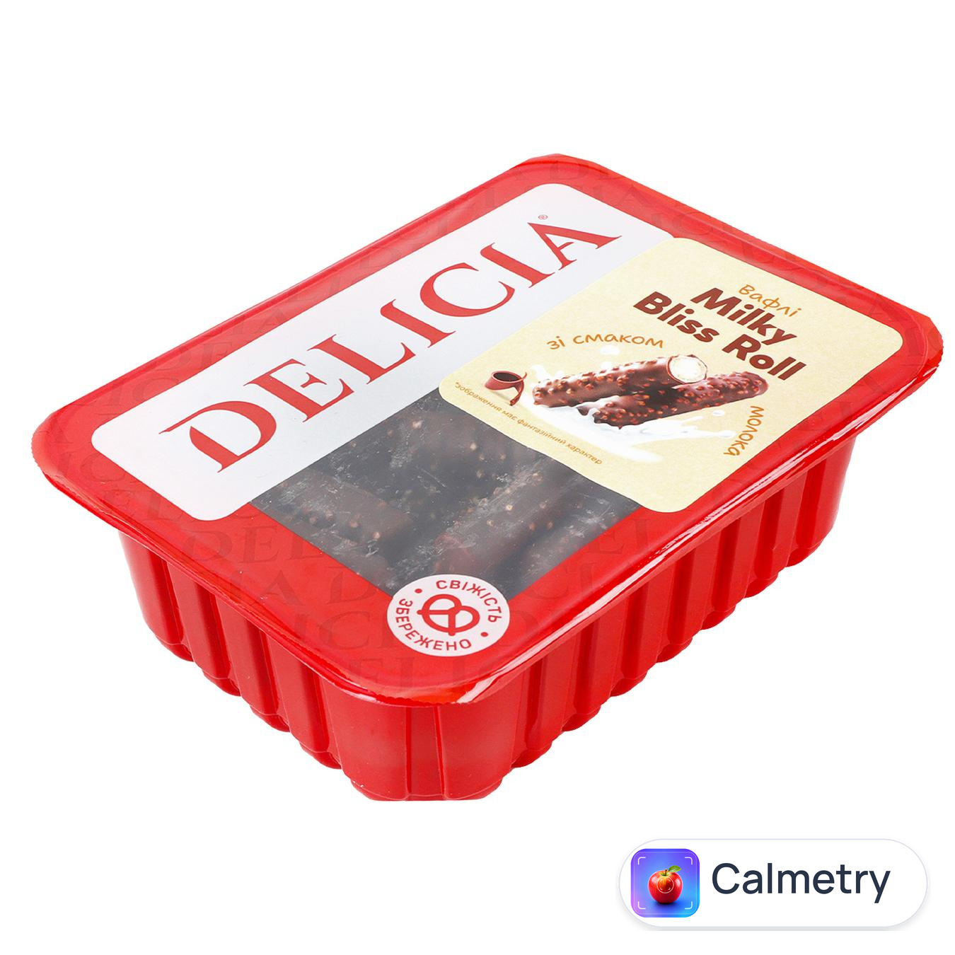 Вафлі Delicia Milky Bliss Roll зі смаком молока 450г — фото продукту