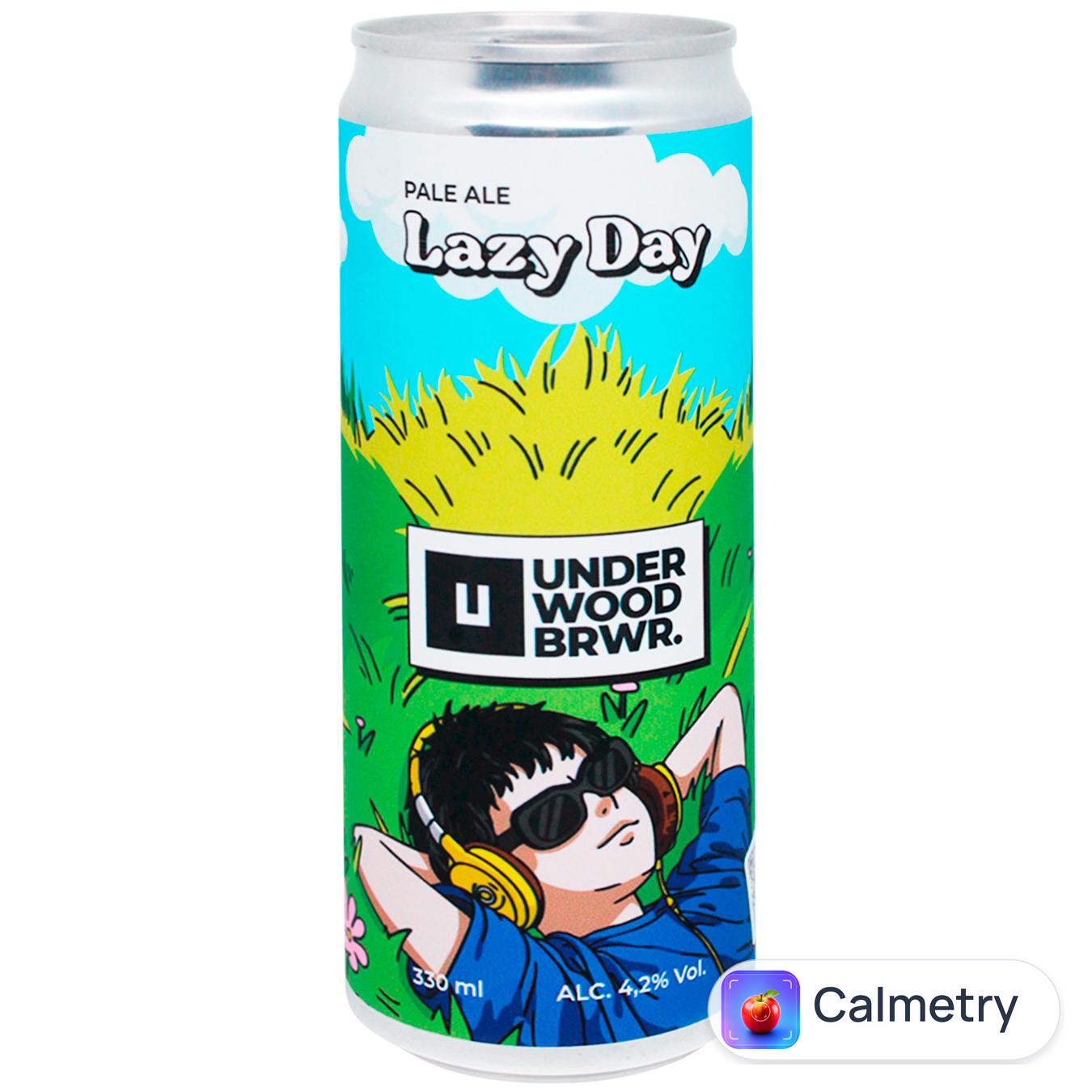 Пиво Underwood Lazy Day світле нефільтроване 4,2% 0,33л
