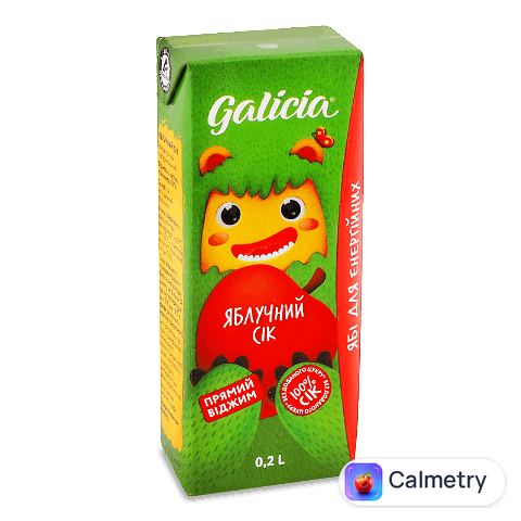 Сік Galicia яблучний неосвітлений, 0,2л