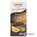 Шоколад чорний Valor з апельсиновою начинкою 100г — фото продукту