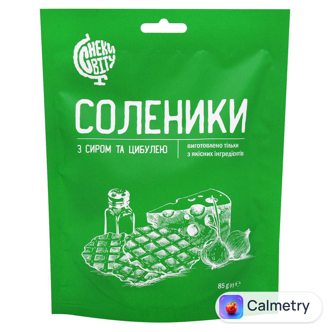 Снеки Снеки Світу Соленики з сиром та цибулею хрусткi 85г — фото продукту