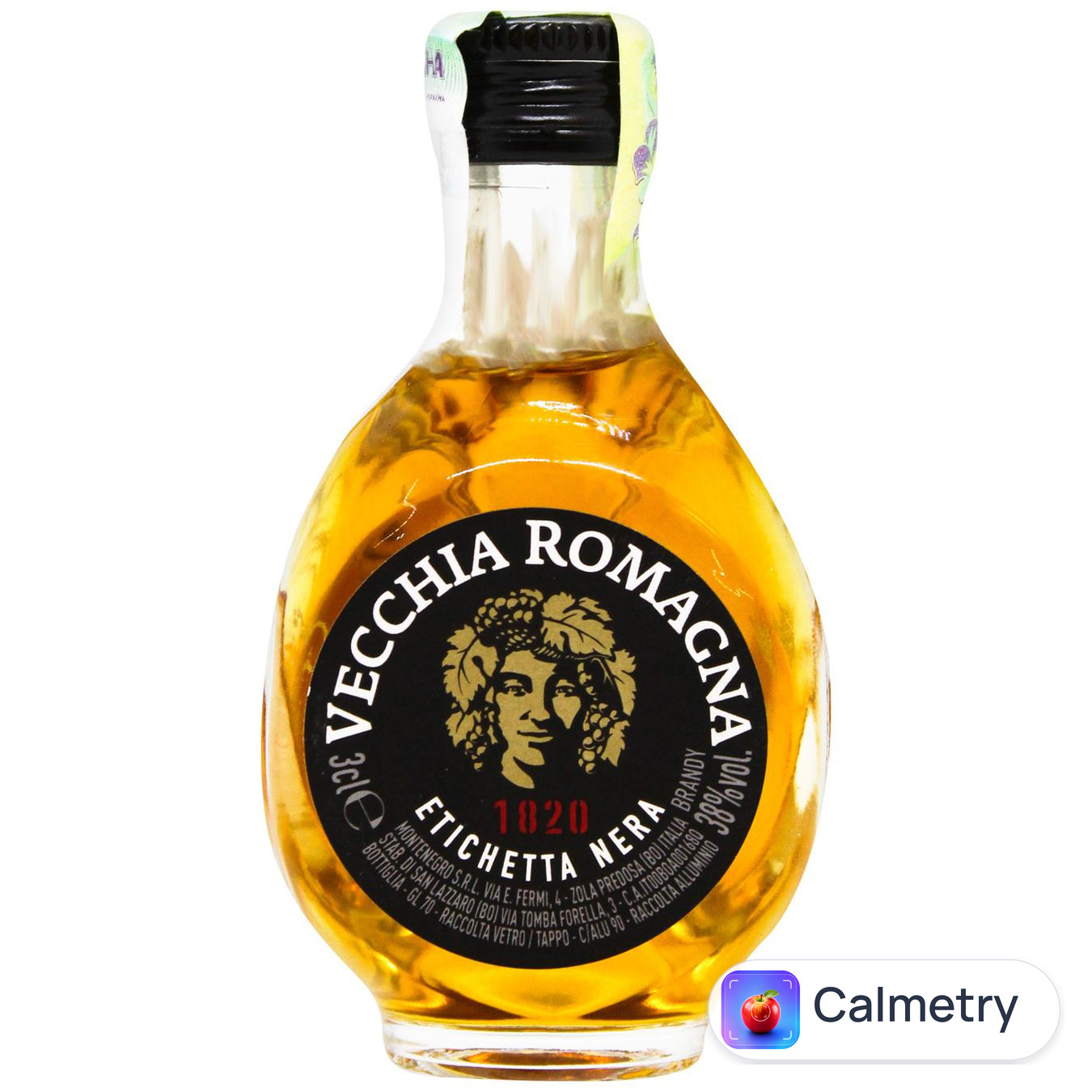 Бренді Vecchia Romagna 38% 30мл