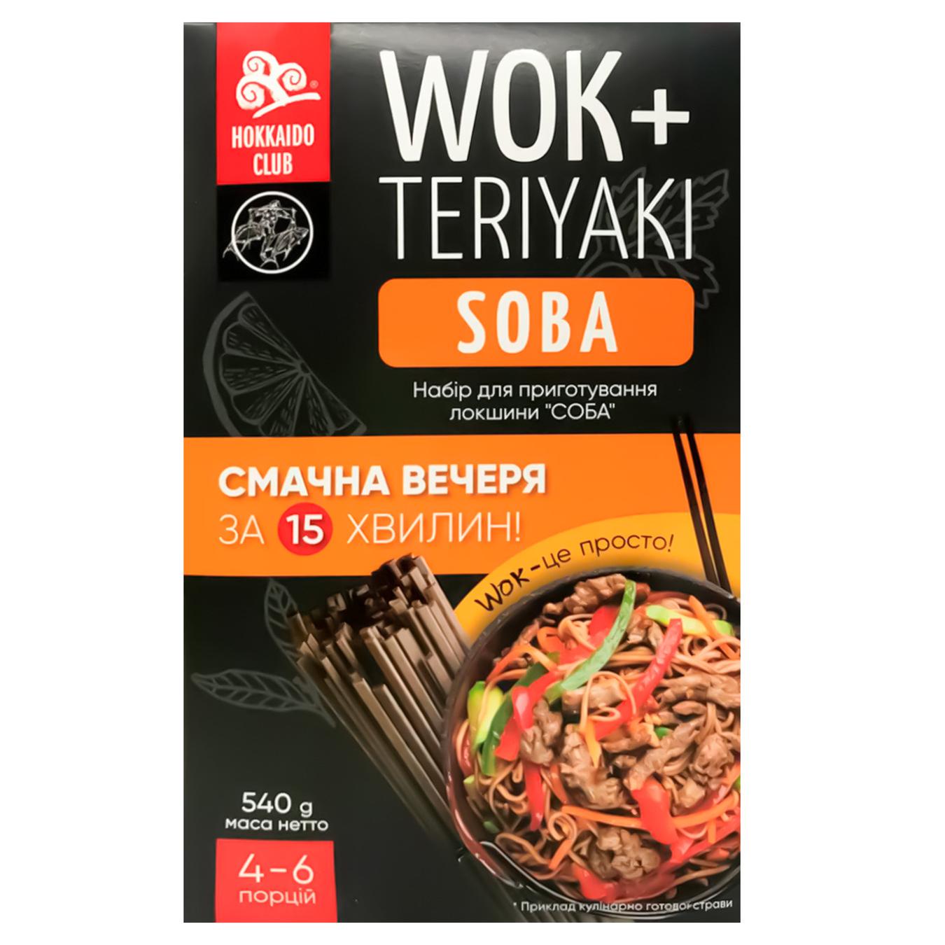 Набір Hokkaido Club WOK Soba для приготування локшини 540г — фото продукту