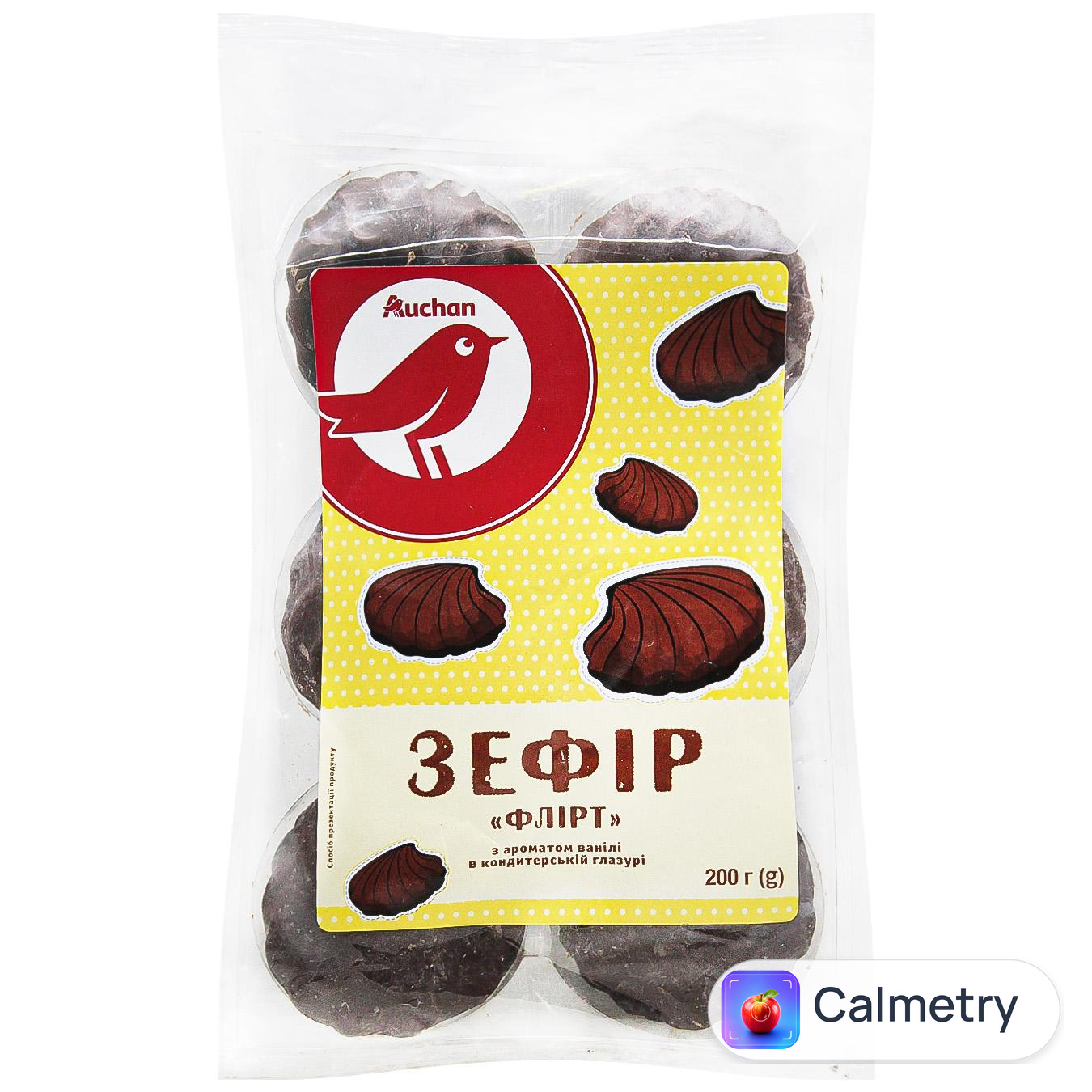 Зефір Auchan Флірт в глазурі 200г