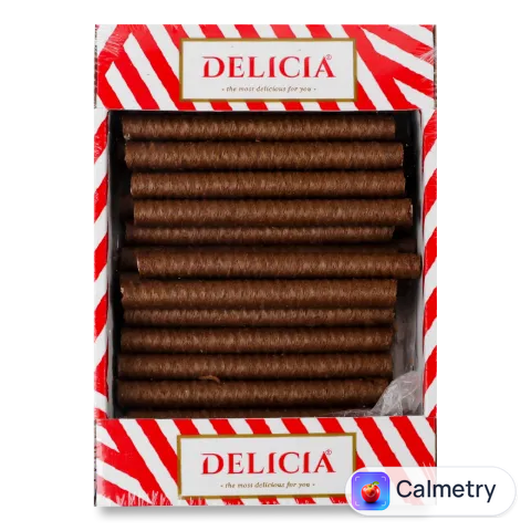 Вафлі Delicia Трубочки зі смаком кокосу