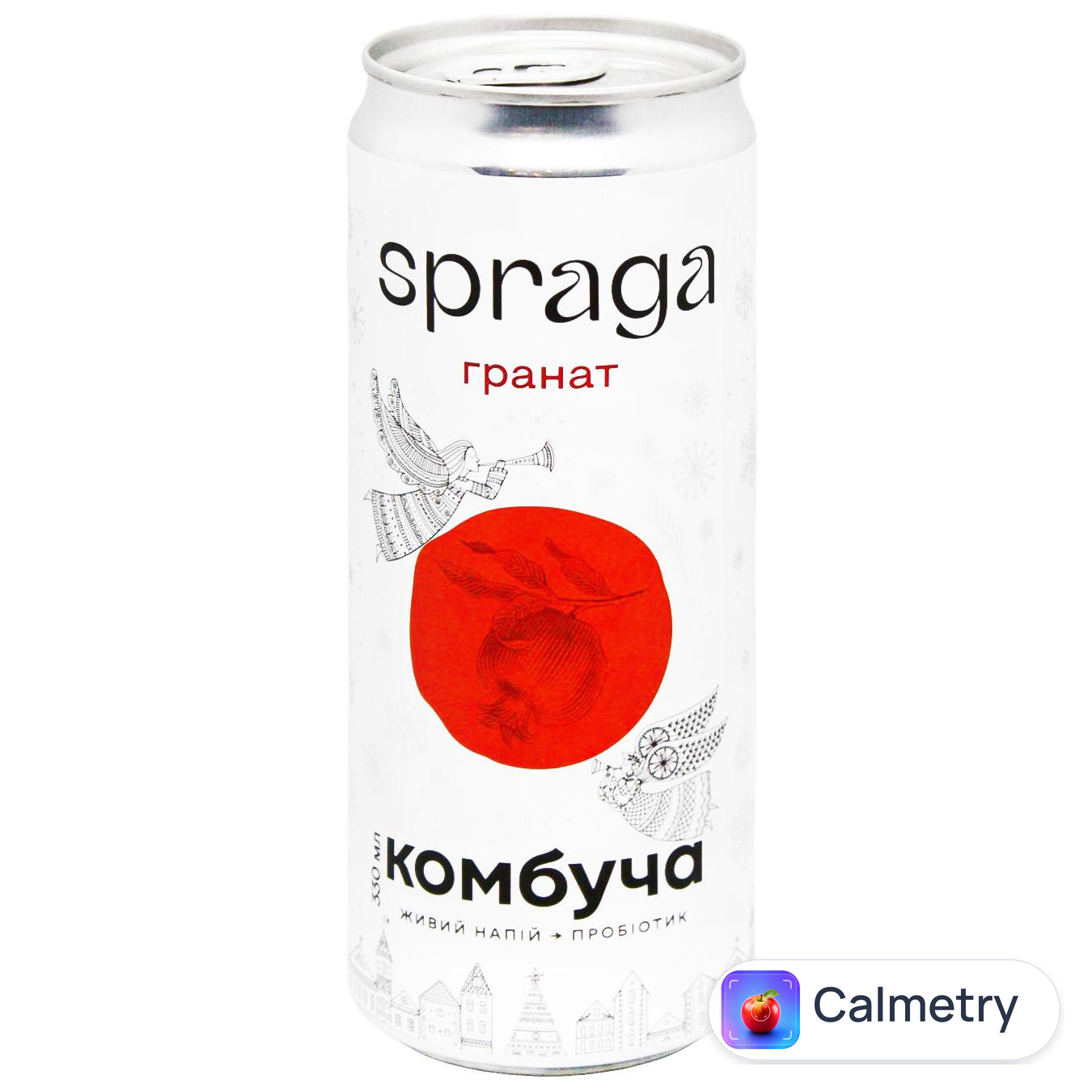 Комбуча Spraga Гранат 0,33л — фото продукту