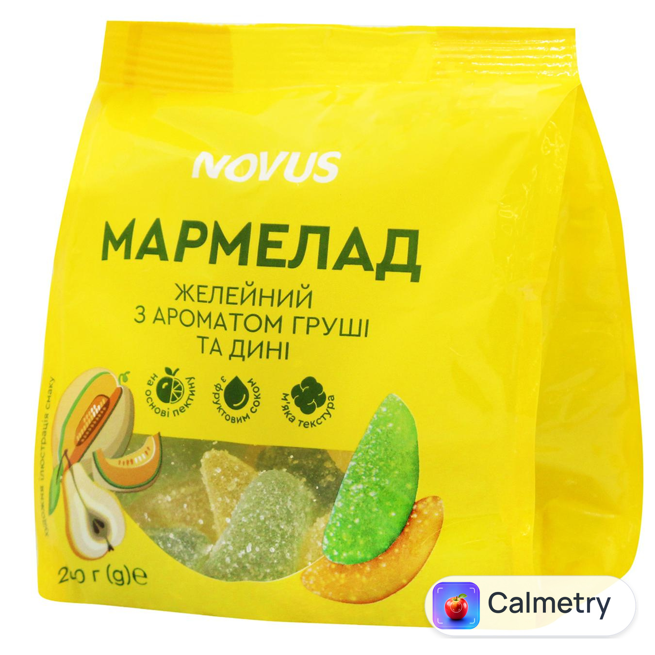 Мармелад Novus з ароматом груші та дині 200г