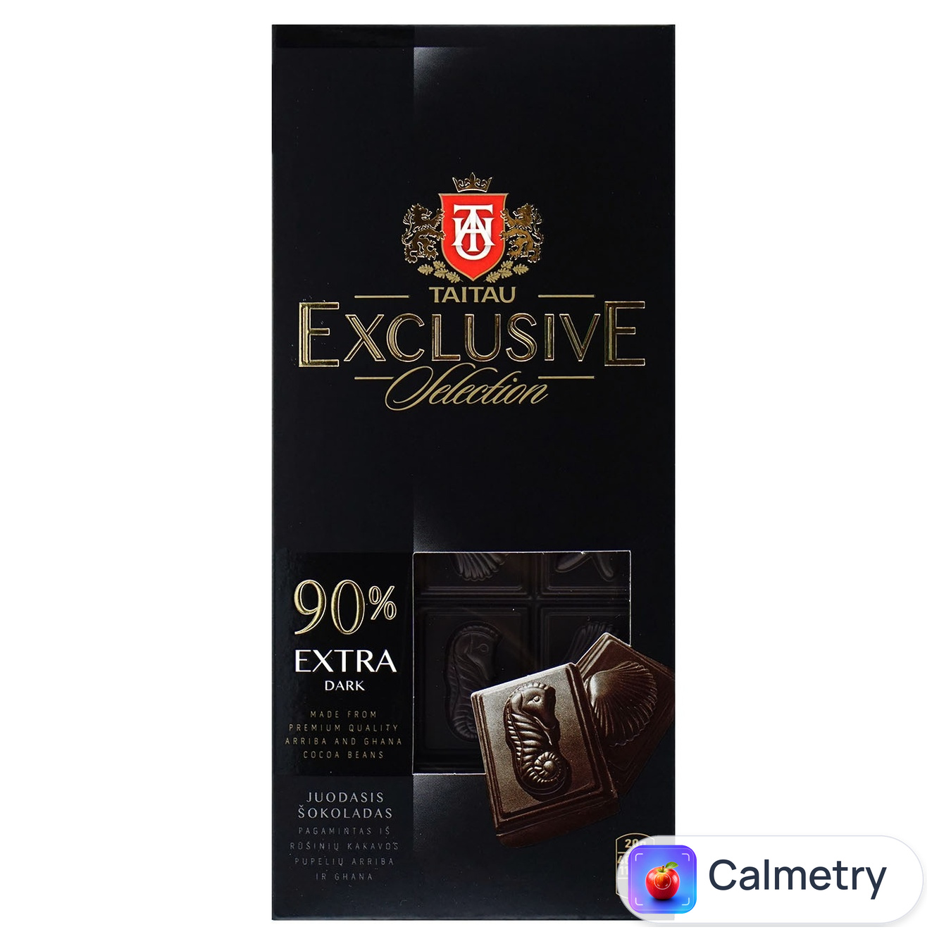 Шоколад чорний Meskenas Tai Tau гіркий 90% 100г
