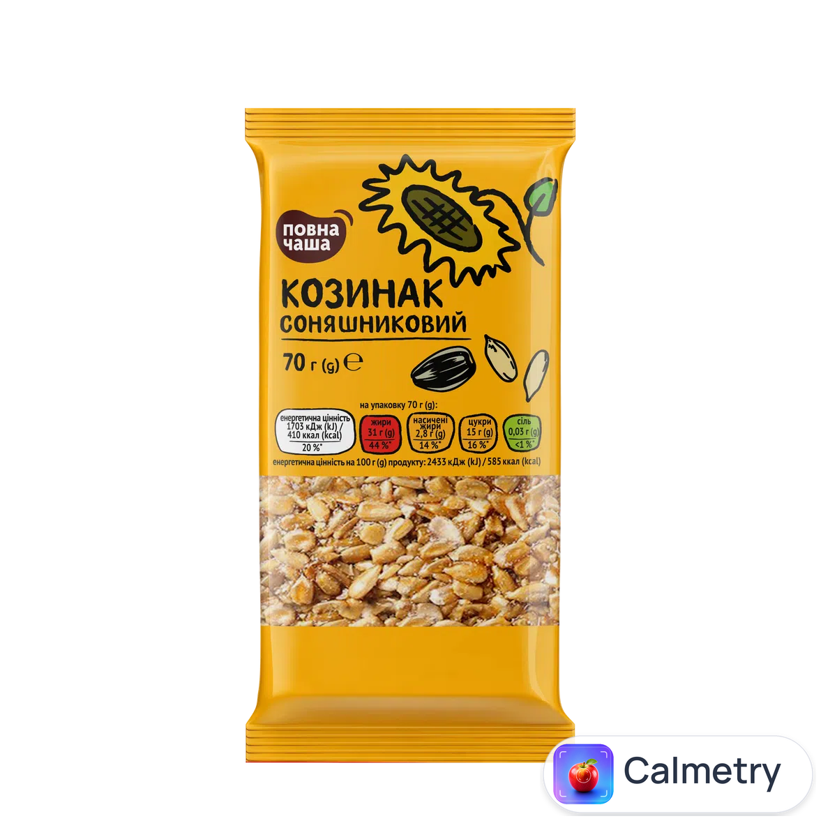 Козинак соняшниковий «Повна Чаша»® 70г