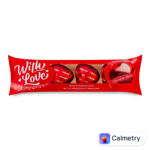 Цукерки Любімов With Love з горіховим праліне у молочному шоколаді