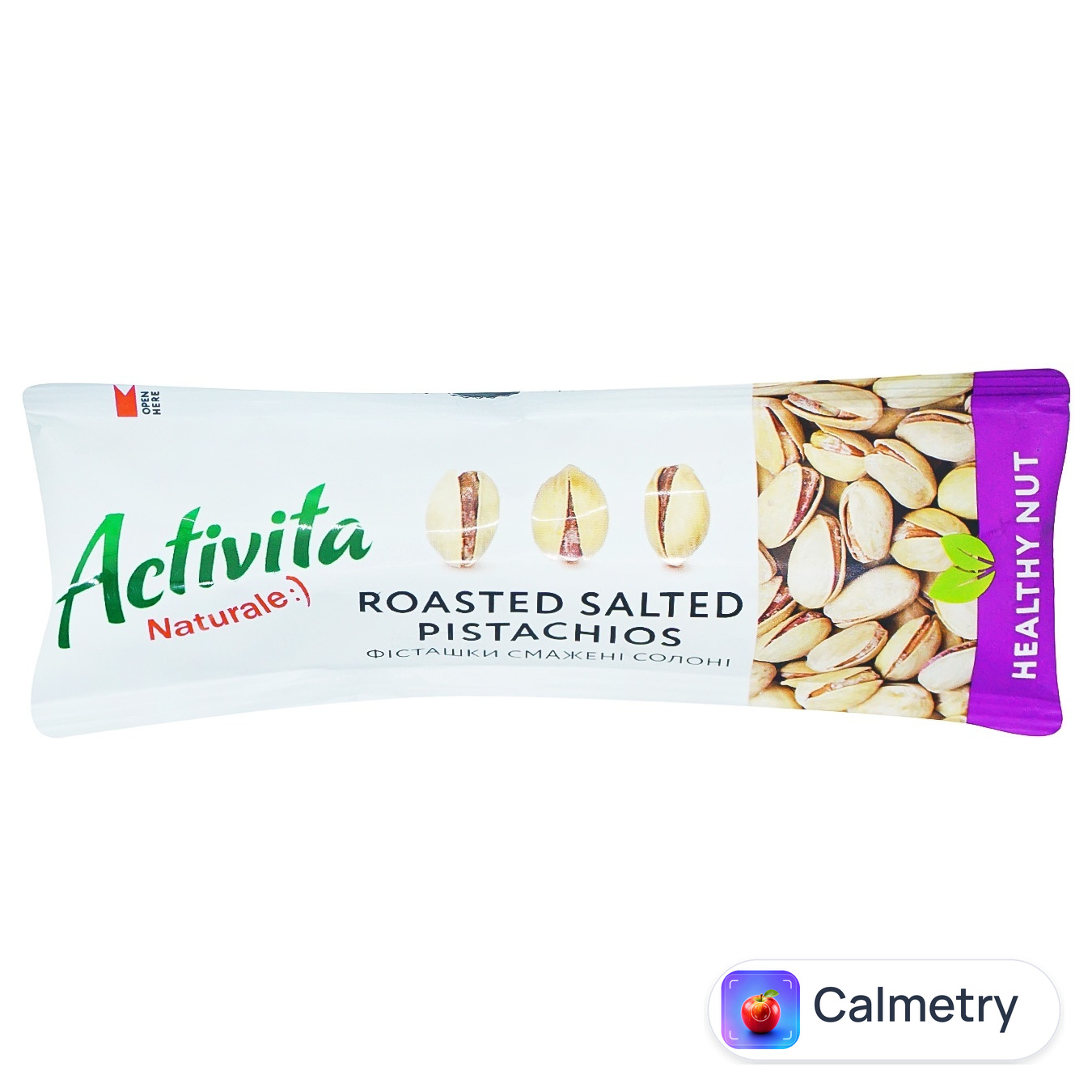 Фісташки Activita Healthy Nut смажені солоні 25г