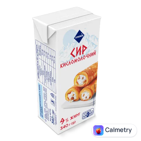 Сир кисломолочний «Премія»® 9% т/б