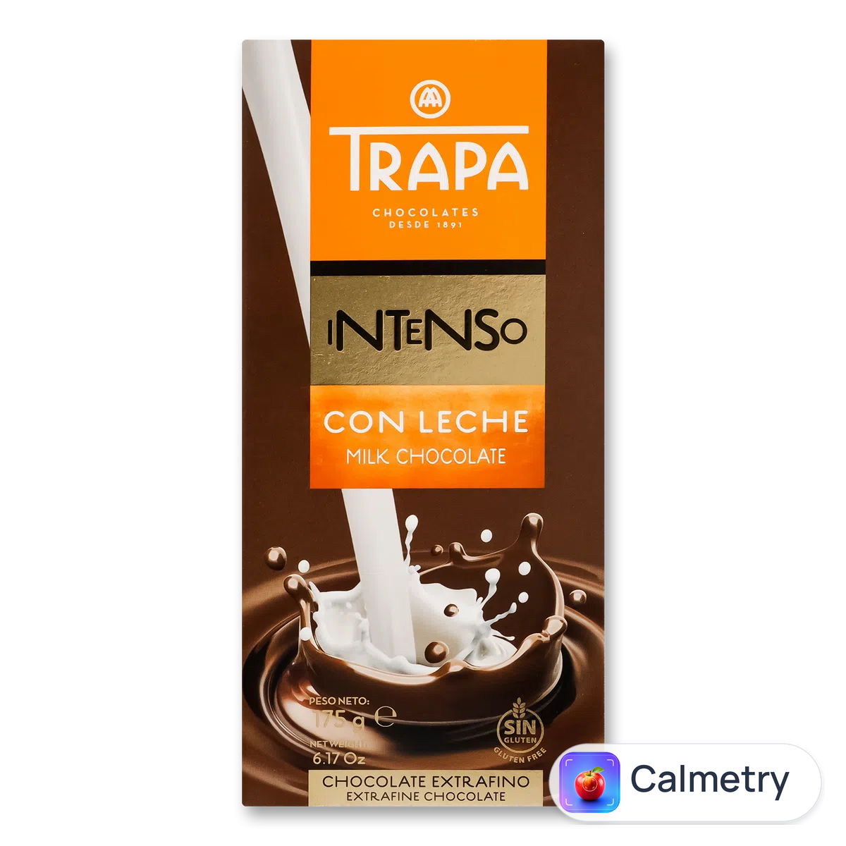 Шоколад Trapa Intenso молочний 175г