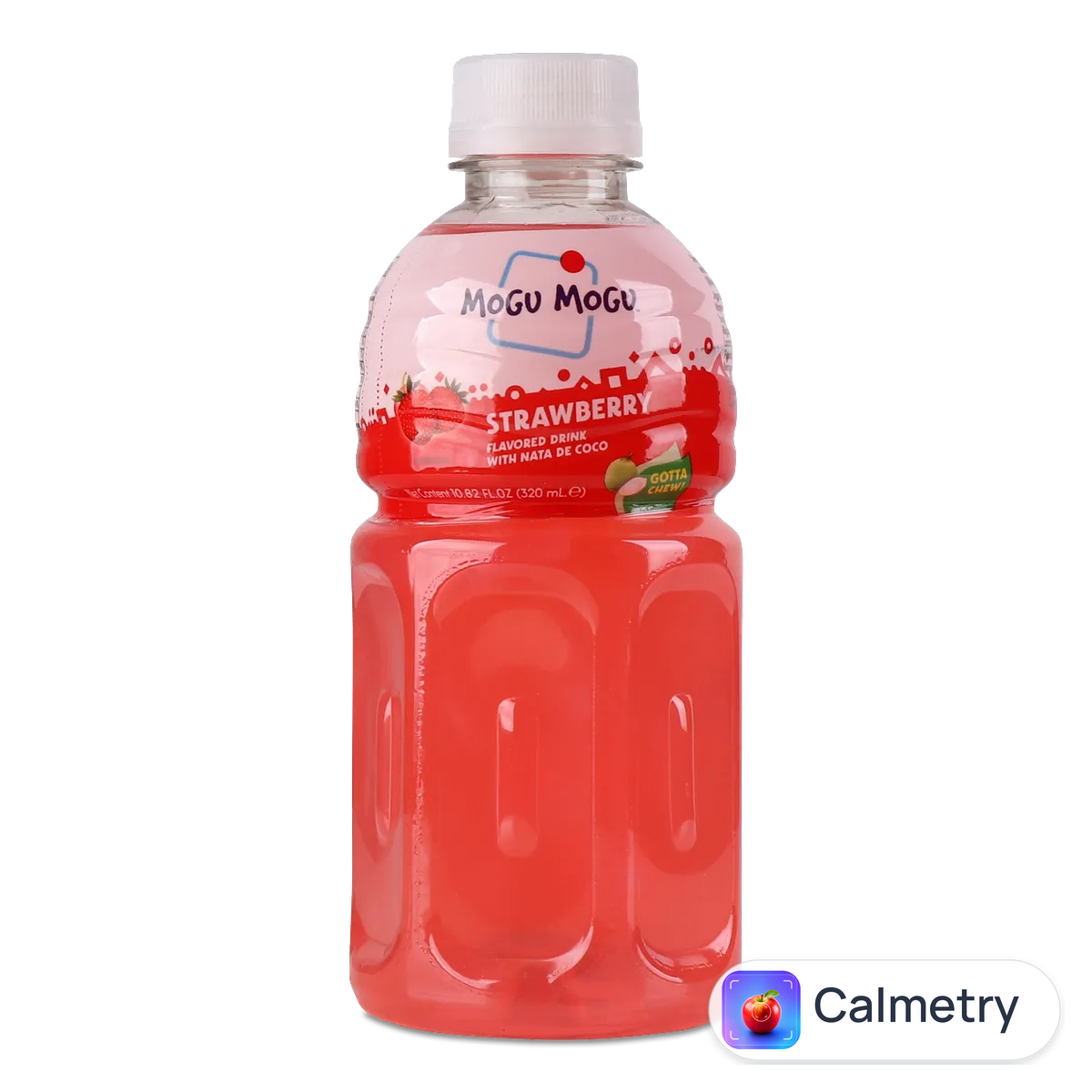 Напій MoGu MoGu зі шматочками желе «Ната де коко» та смаком полуниці 0,32л
