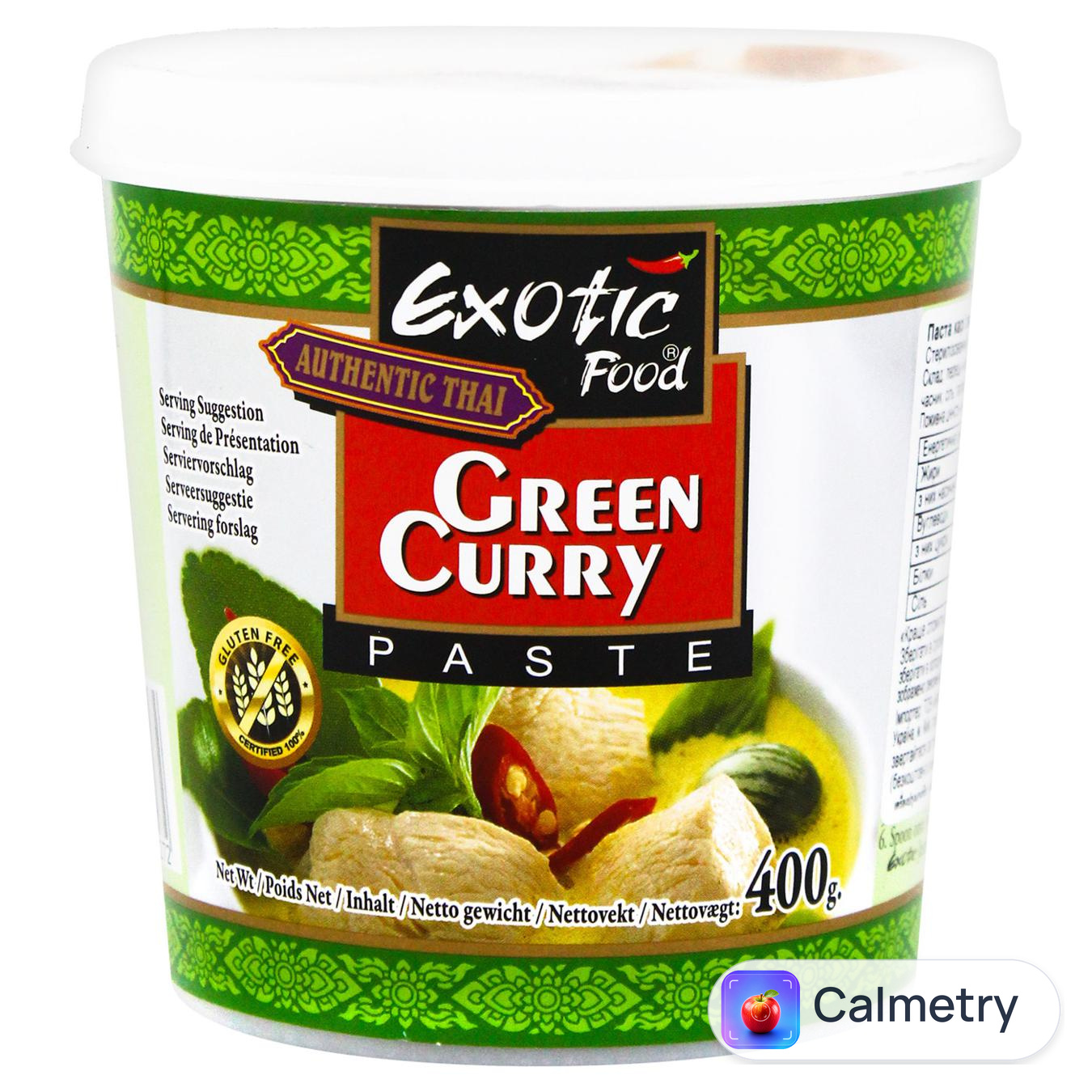Паста Exotic Food Green Curry 400г — фото продукту
