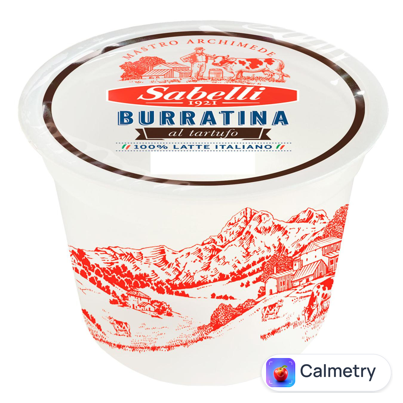 Сир Sabelli Burratina з трюфелем 50% 100г — фото продукту