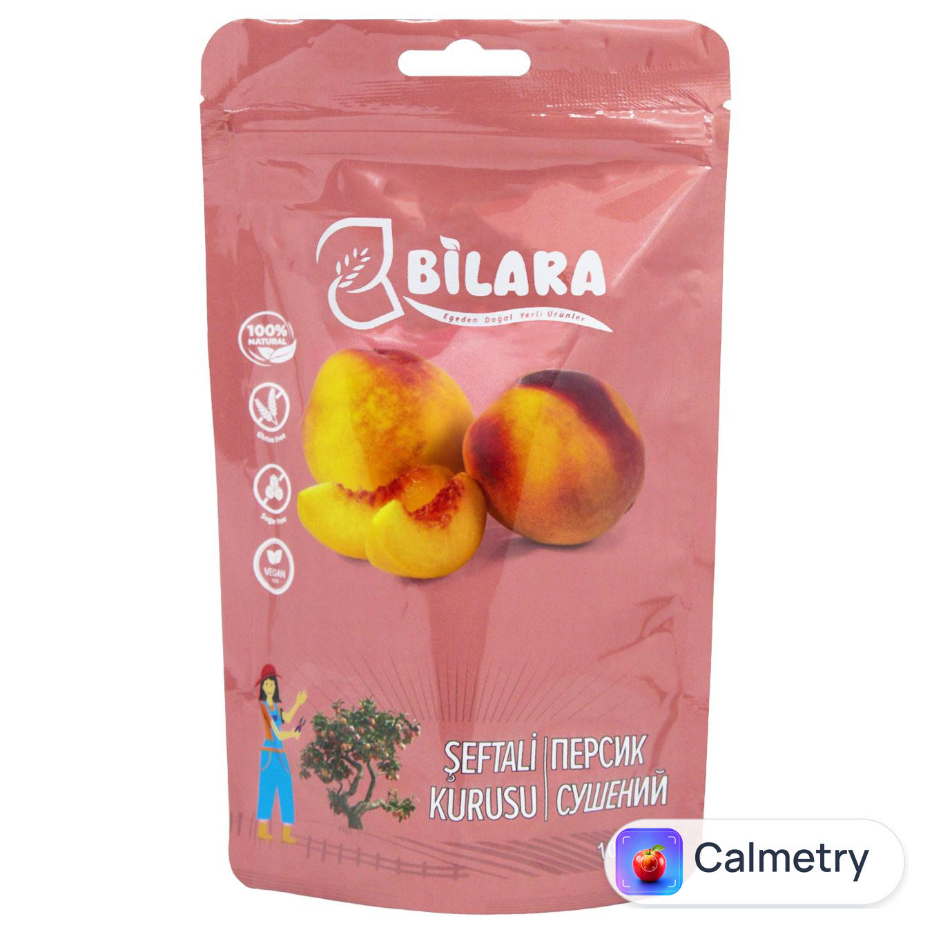 Персик сушений Bilara 100г