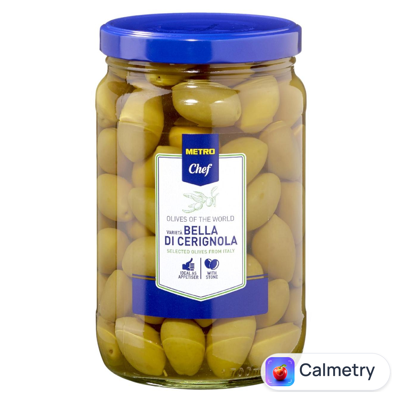 Оливки Metro Chef Черіньола з кісточками 1,5кг