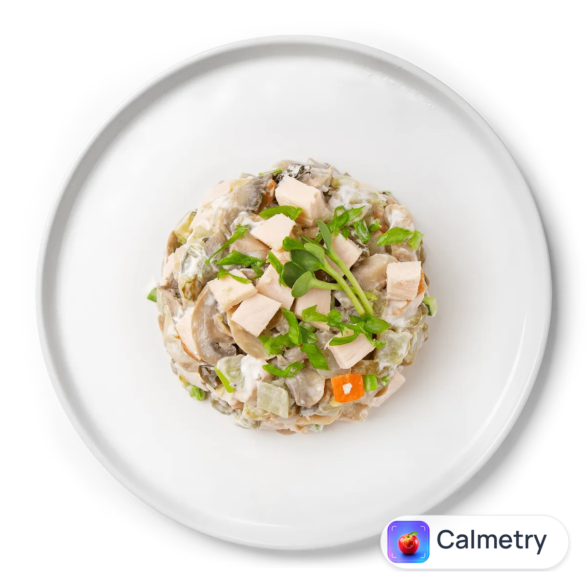 Салат Санта-Барбара з копченим курячим філе