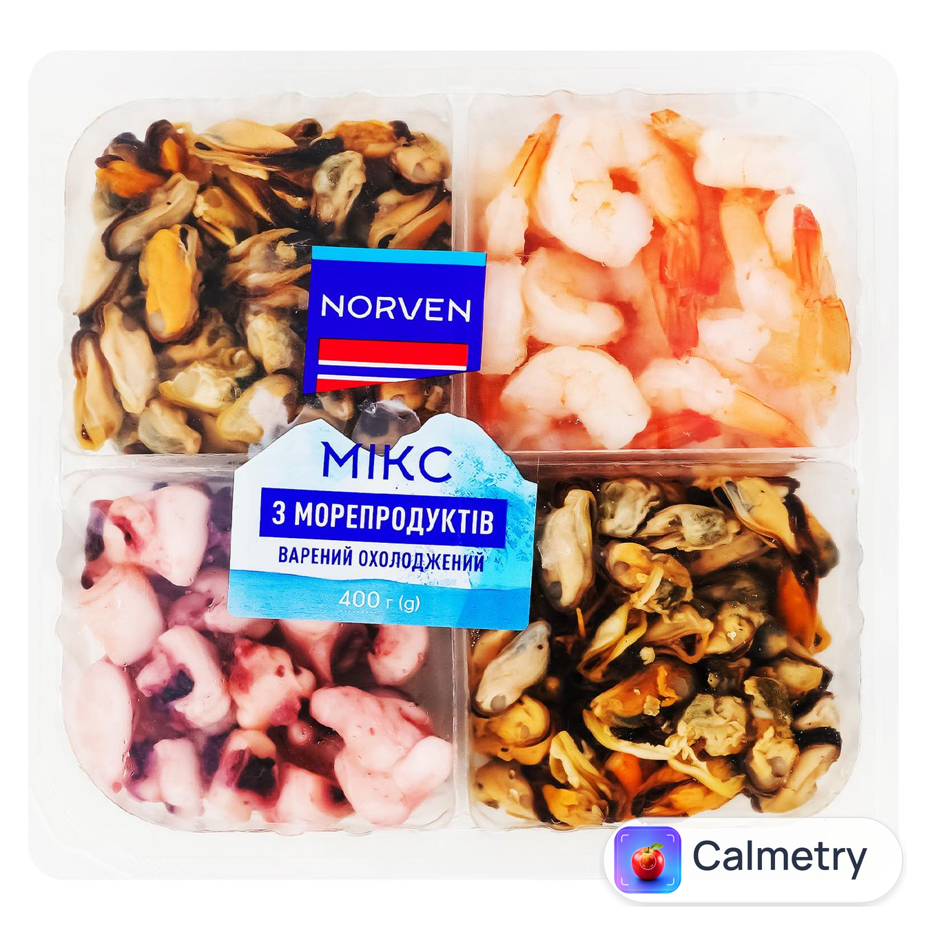 Морепродукти Norven Мікс варений охолоджений 400г — фото продукту