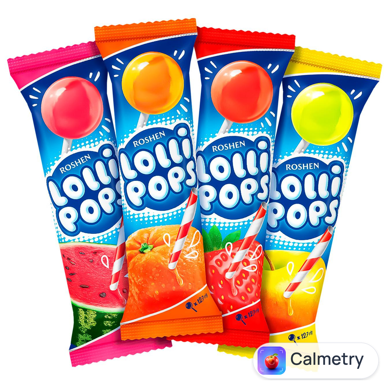 Карамель Roshen Lolli Pops фруктово-ягідний смак 12,7г