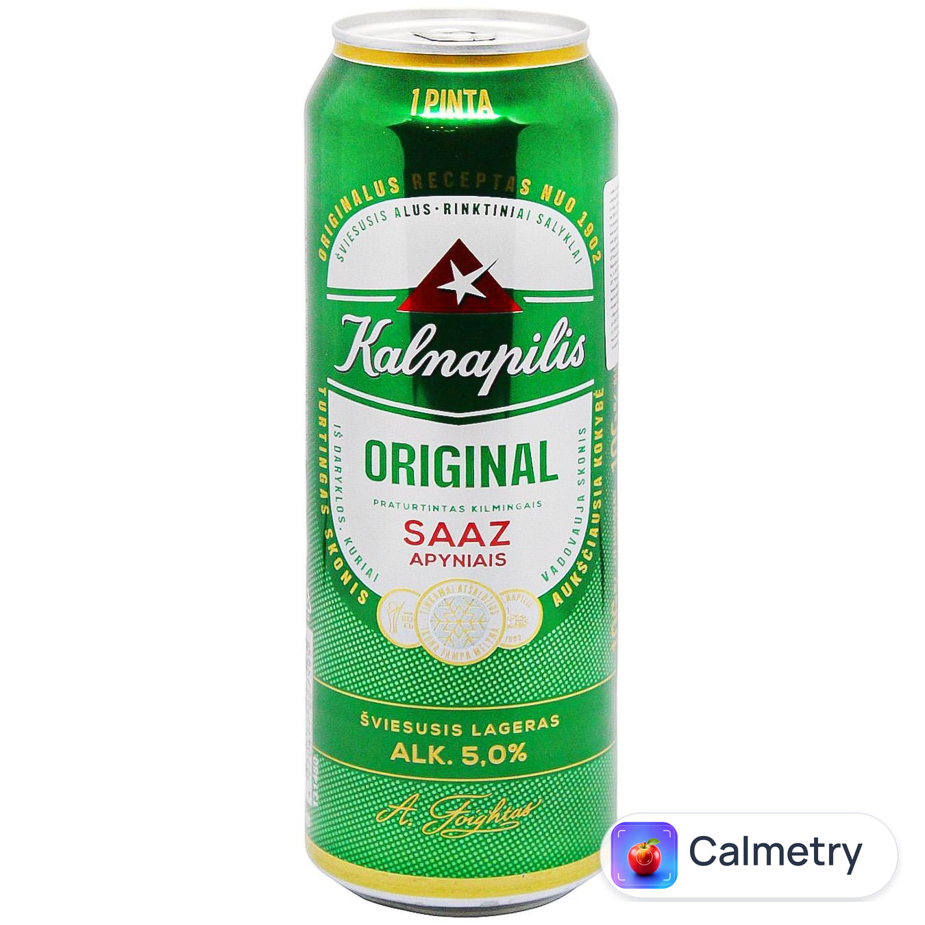 Пиво Kalnapilis Original світле 5% 0,568л