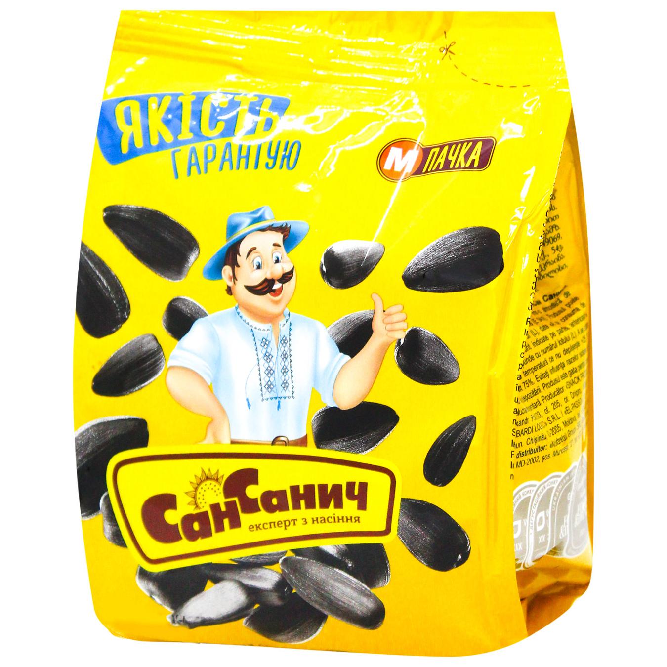 Насіння соняшника Сан Санич смажене 100г — фото продукту