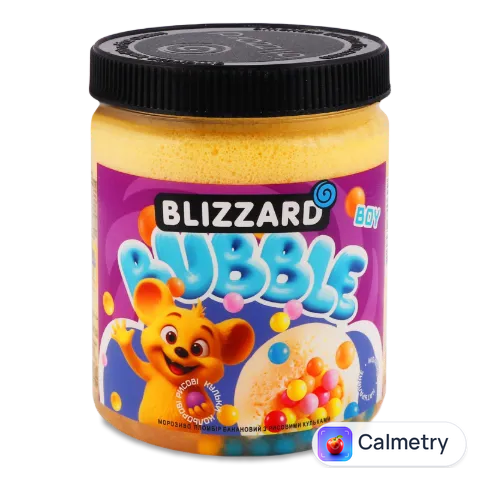 Морозиво Blizzard пломбір банановий з рисов кульк