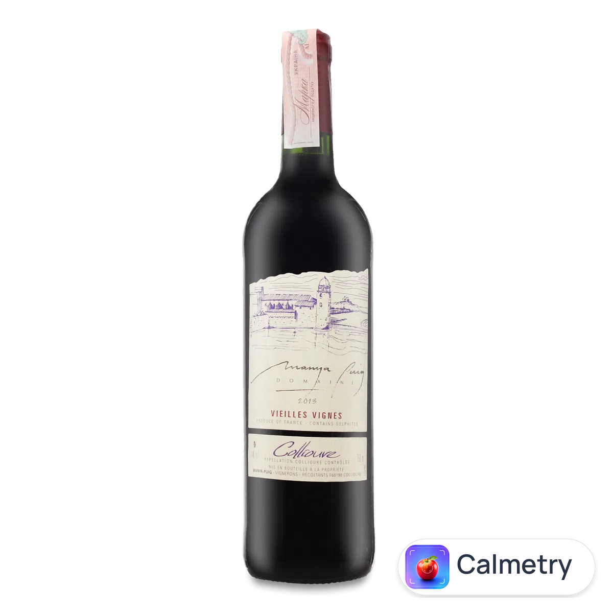 Вино Domaine Manya-Puig Collioure Vieilles Vignes 2013 0,75л