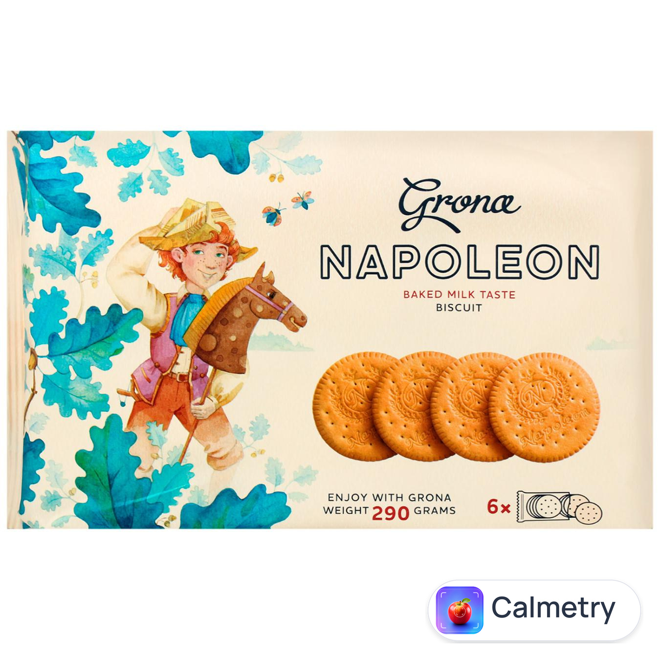 Печиво Grona Napoleon зі смаком пряженого молока 290г — фото продукту