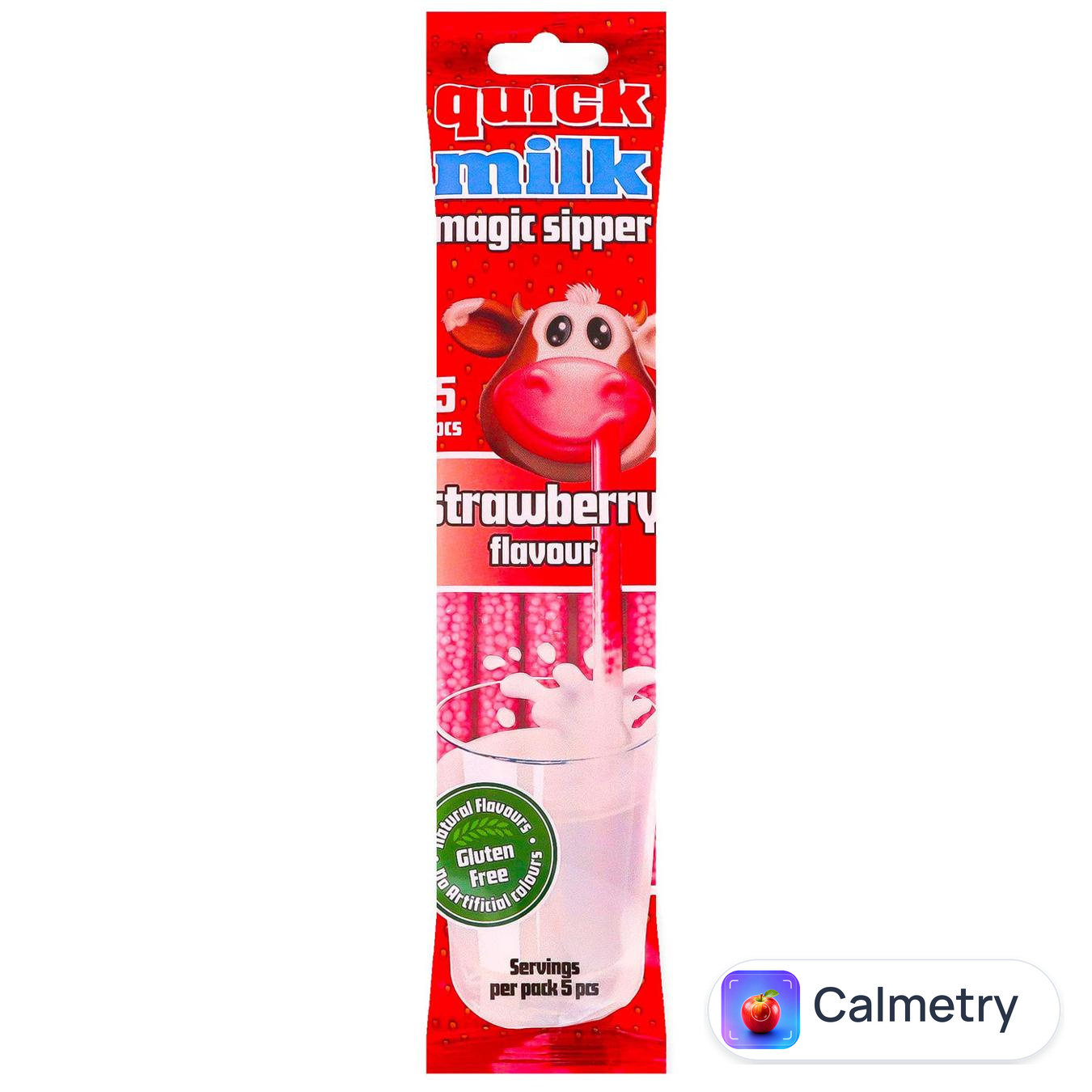 Трубочки Quick Milk для молока зі смаком полуниці 30г 5шт