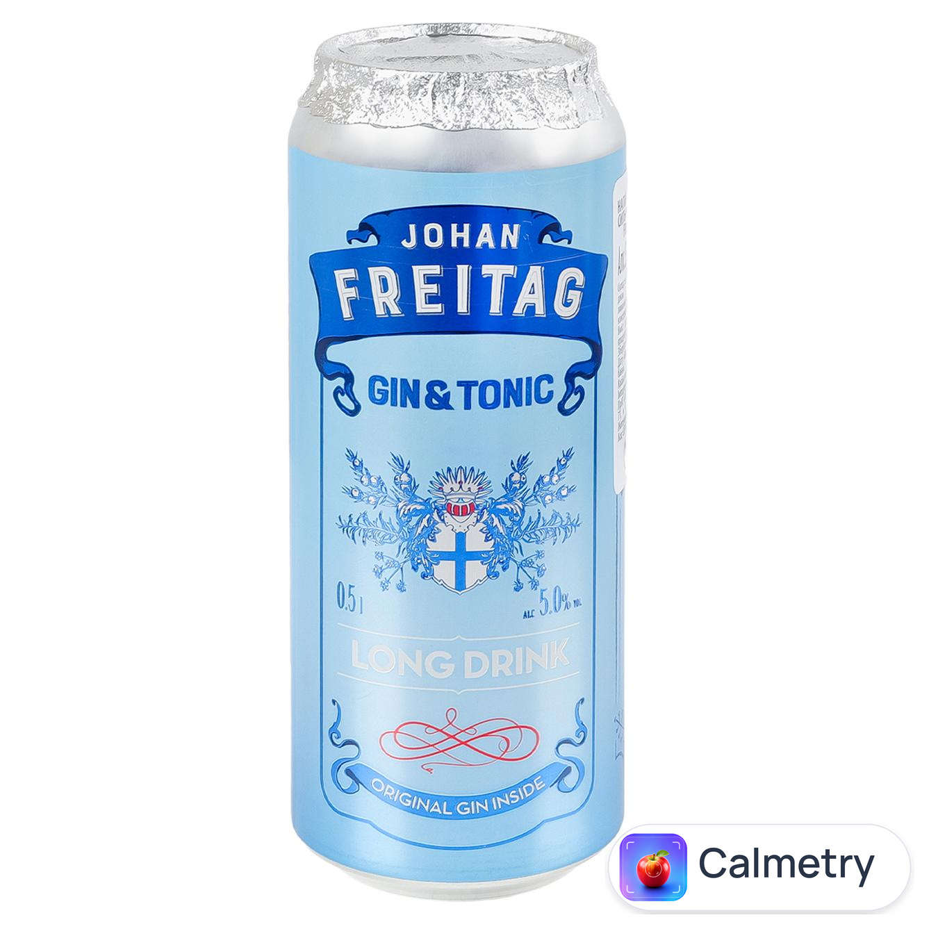 Напій слабоалкогольний Johan Freitag Gin&Tonic 5% 0,5л — фото продукту