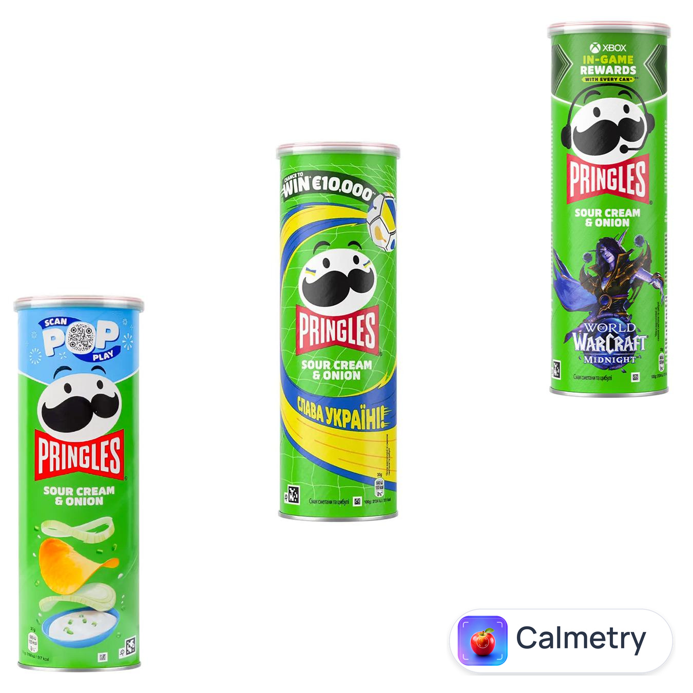 Чипси Pringles зі смаком сметани та цибулі 165г