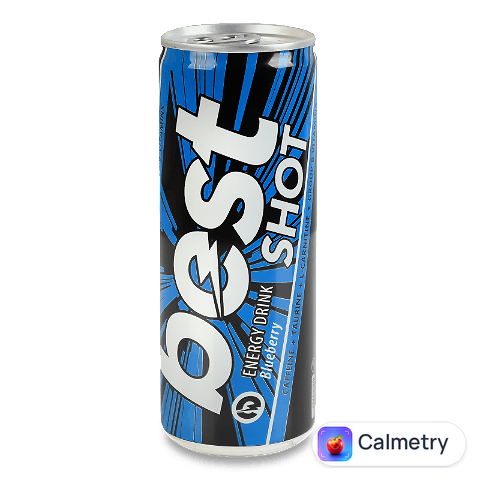 Напій енергетичний Best Shot Blueberry безалкогольний з/б, 0,25л