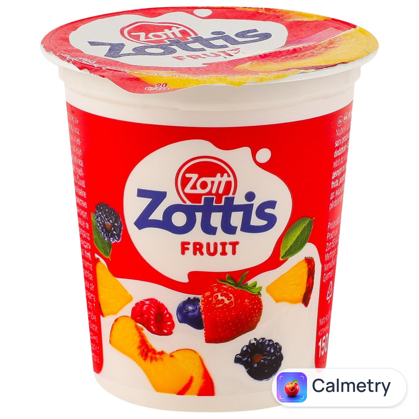 Йогурт Zott Zottis Fruit зі смаком малини персика полуниці лісових ягід 0,1% 150г