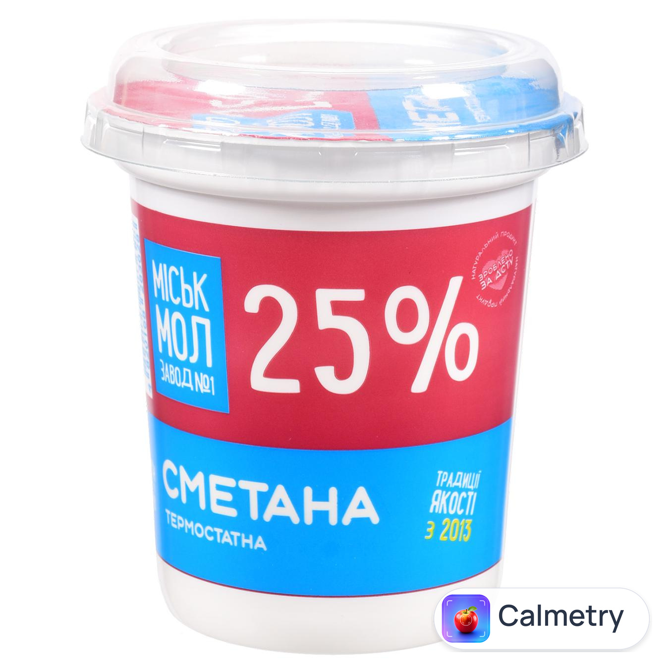 Сметана Міськмолзавод №1 25% 300г
