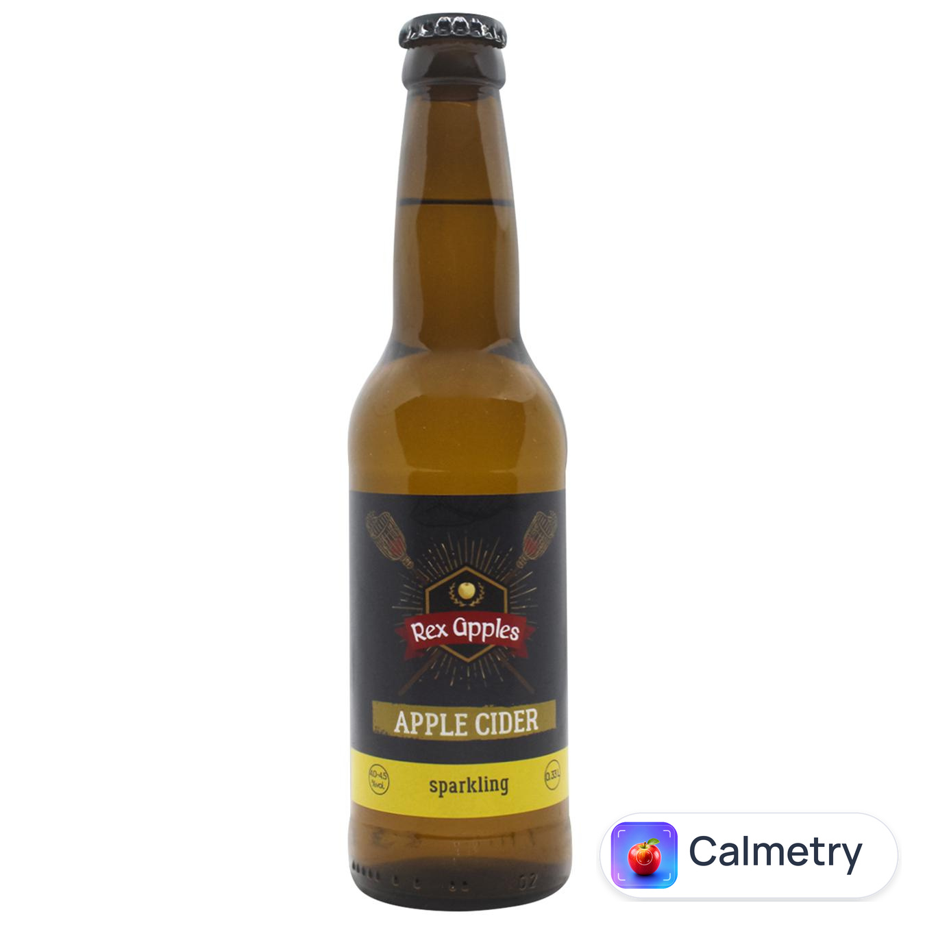 Сидр Rex Apples яблучний газований сухий 4-4,5% 0,33л