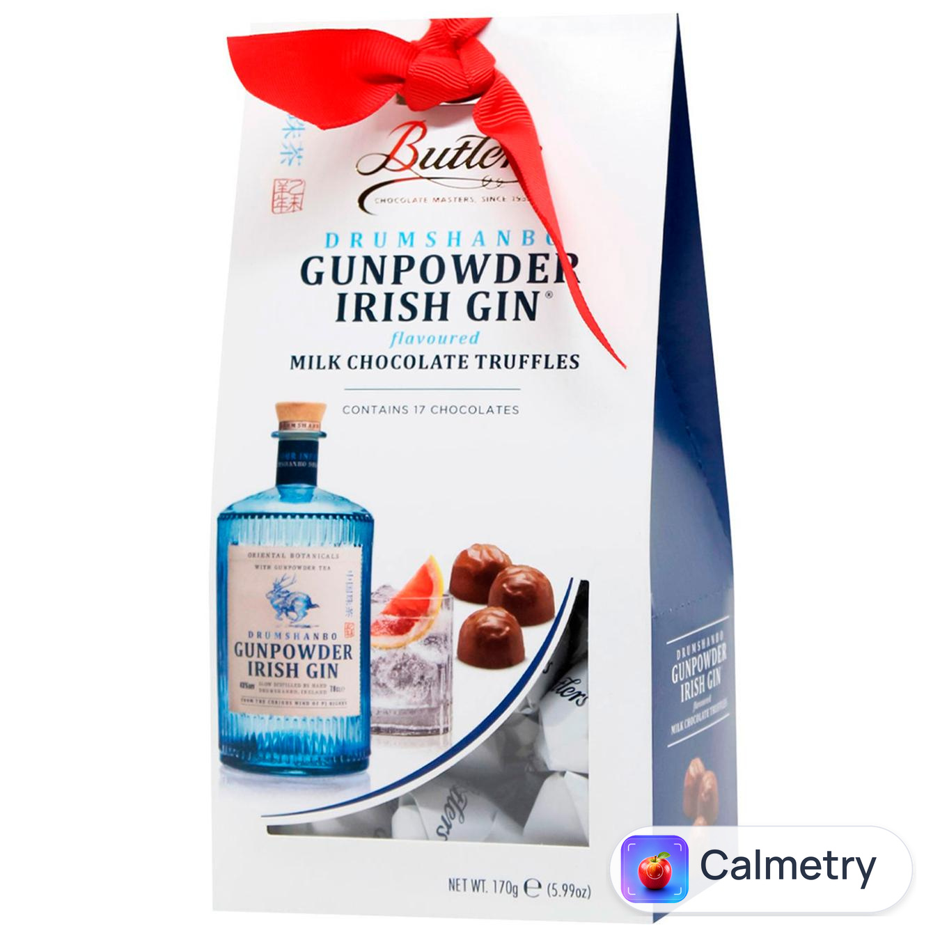 Цукерки Butlers Drumshanbo Gunpowder Irish Gin Трюфелі з молочним шоколадом 170г