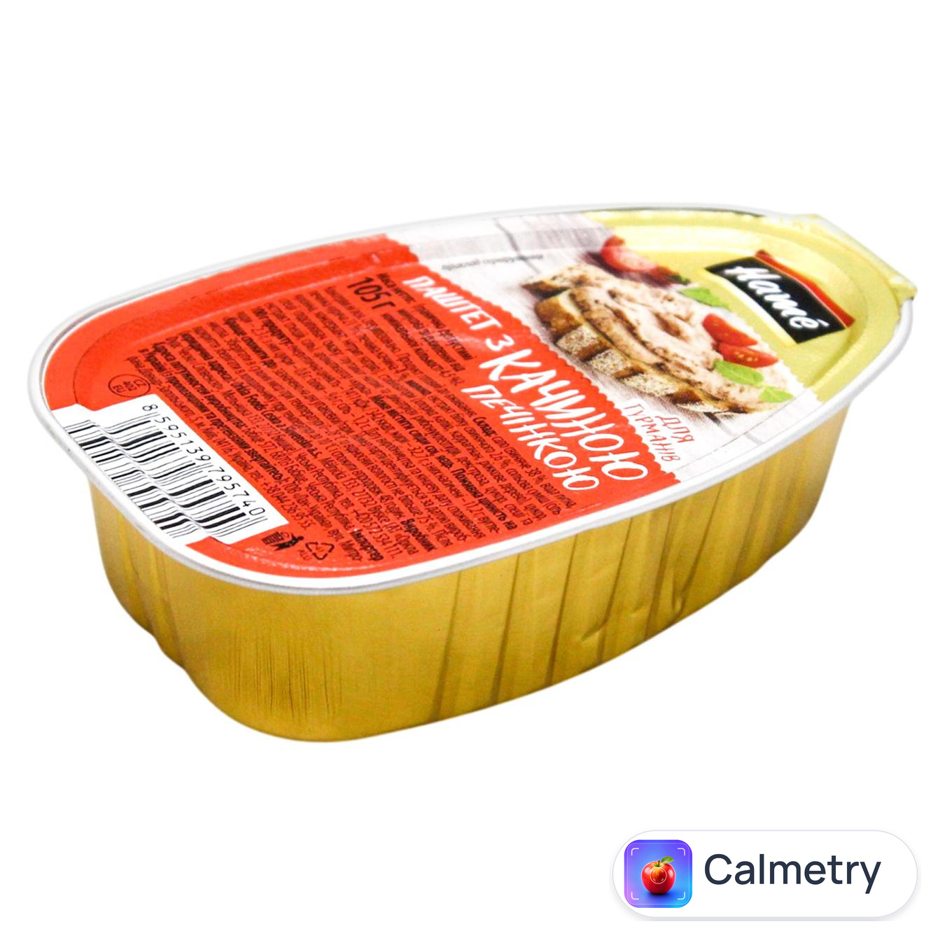 Паштет Hame з качиною печінкою для гурманів 105г — фото продукту