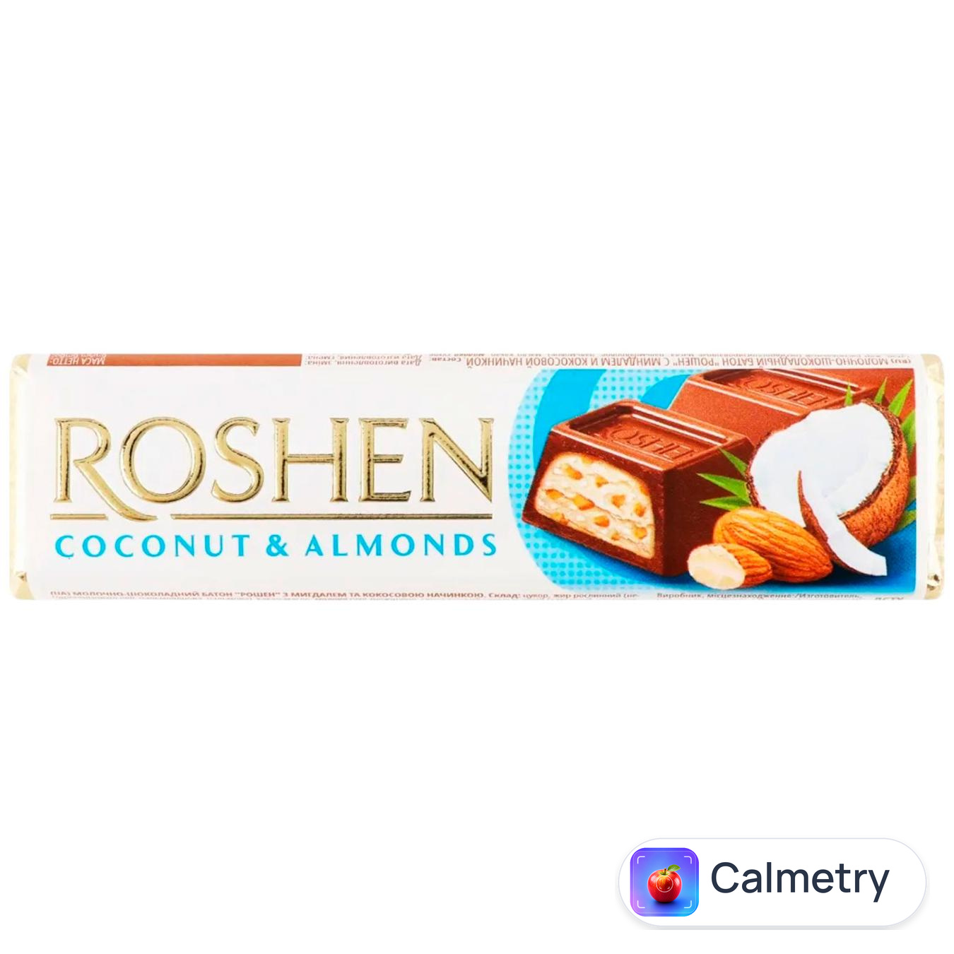 Батончик Roshen з кокосом та мигдалем 38г